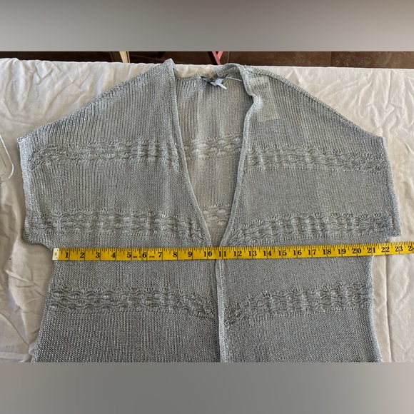 Chico’s NWT Silver Glitz Cardigan Sweater Size L - Picture 10 of 10